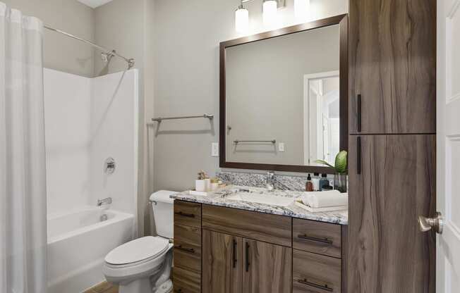 Nuvelo at Parkside Apartments in Apple Valley, MN Bathroom