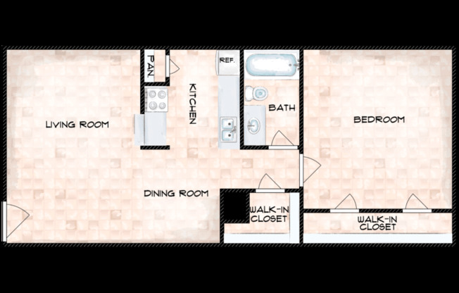 1 bed, 1 bath, 731 sqft, $999