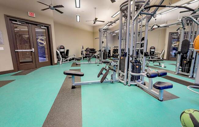 Modern Fitness Center at Civic at Frisco Square Apartments, Frisco, TX, Texas