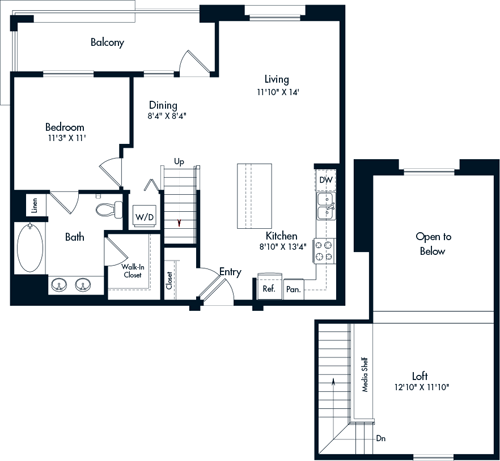 1 bed, 1 bath, 961 sqft, $3,162, Unit 417