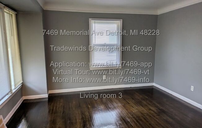 7469 Memorial 3bed/1bath with beautiful hardwood floors located in Herman Gardens