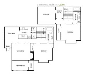 3 beds, 2 baths, 1,328 sqft, $1,750