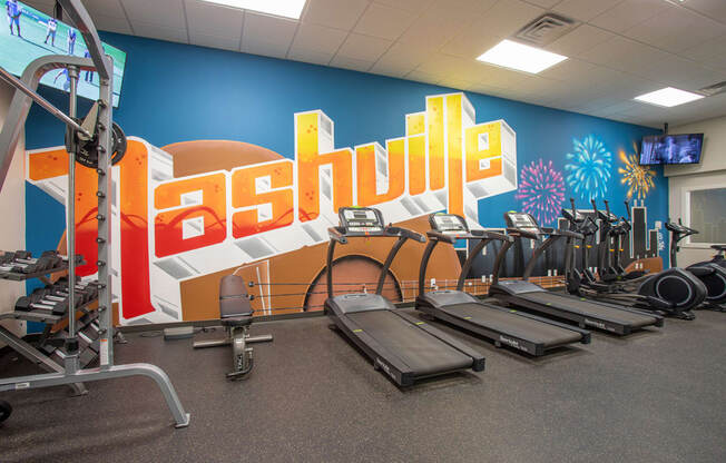 Fitness Center at Centennial Crossing Apartments in Nashville Tennessee