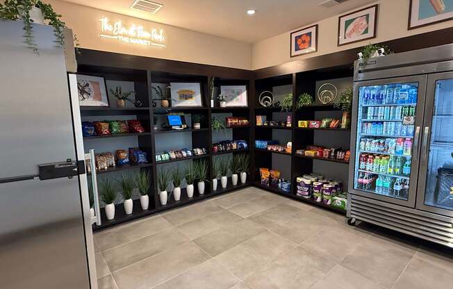 A well-lit, modern-looking store with a variety of products on display.