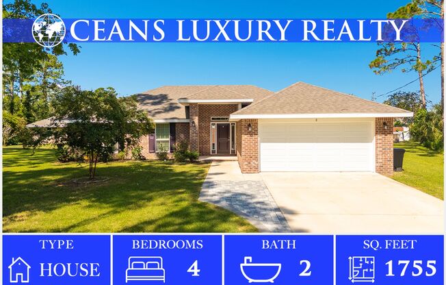 Beautiful 4-Bedroom Home in Palm Coast – Built in 2022!