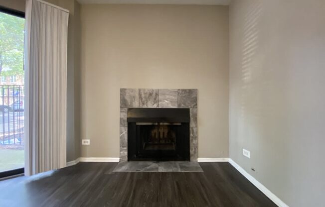 Fireplace in the living room