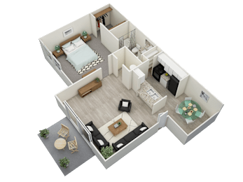 1 bed, 1 bath, 650 sqft, $885