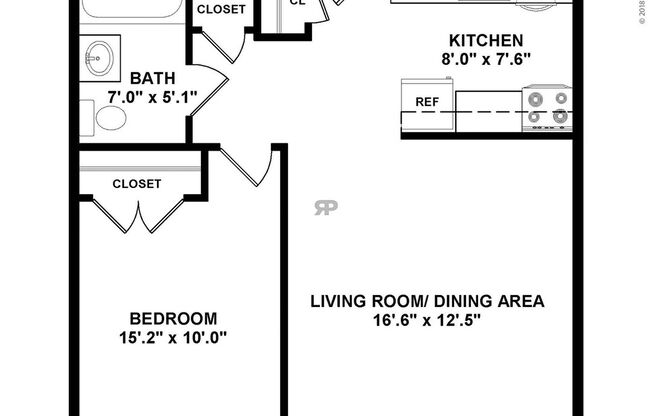 1 Bedroom: Beds - 1: Baths - 1: SqFt Range - 500 to 500