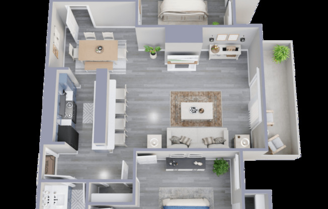 2 beds, 2 baths, 1,035 sqft, $1,369