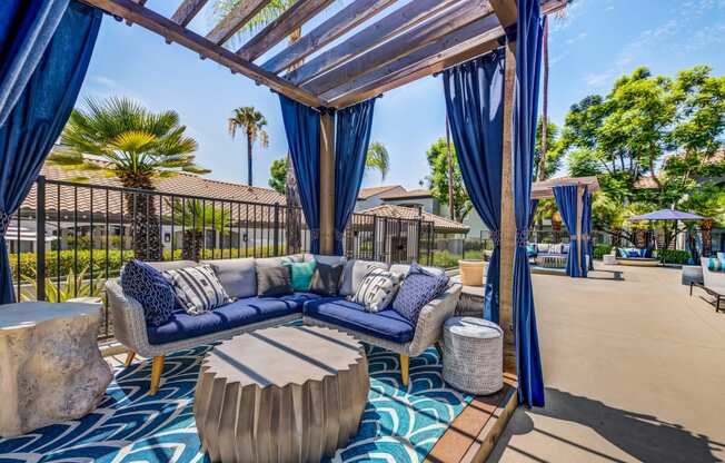 Renovated Pool Desk Lounge at The Hills at Quail Run in Riverside, California