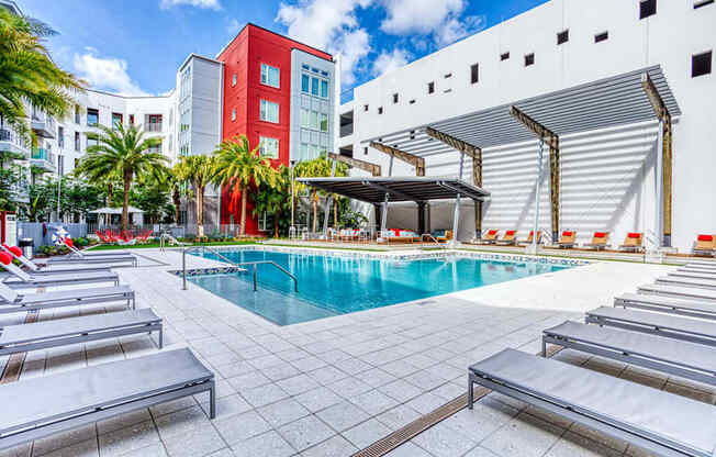 Swimming Pool And Sundeck at The Parker at Maitland Station, Florida