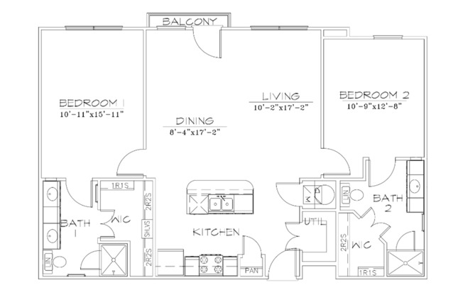 2 beds, 2 baths, $1,995, Unit 216