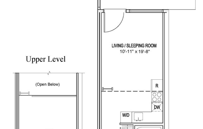 Studio, 1 bath, 484 sqft, $1,575, Unit 204