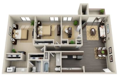 3 beds, 2 baths, 1,245 sqft, $2,244