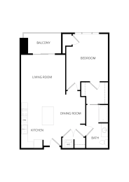 1 bed, 1 bath, 802 sqft, $1,600