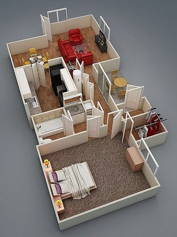 1 bed, 1 bath, 735 sqft, $1,107