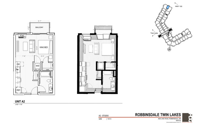 Studio, 1 bath, 497 sqft, $1,295, Unit 100