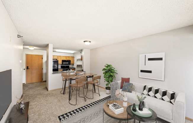 Marcy Park Apartments Living Room