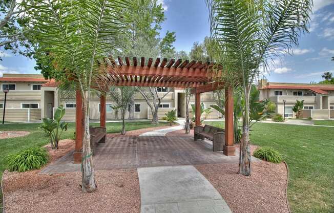 Courtyard Gazebo at Casa Alberta Apartments, Sunnyvale, California