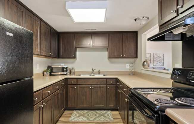 Clubhouse Kitchen at Laurel Valley Apartments in Mount Juliet Tennessee March 2021