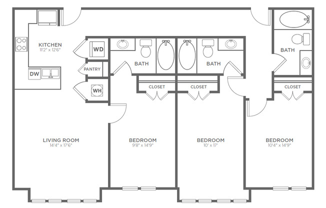 3 beds, 3 baths, 1,417 sqft, $5,095