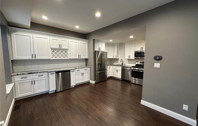 Sleek 2 bedroom townhome ready for immediate move in.