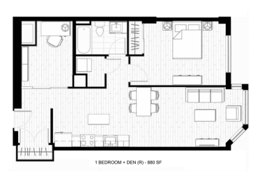 1 bed, 1 bath, 880 sqft, $2,817