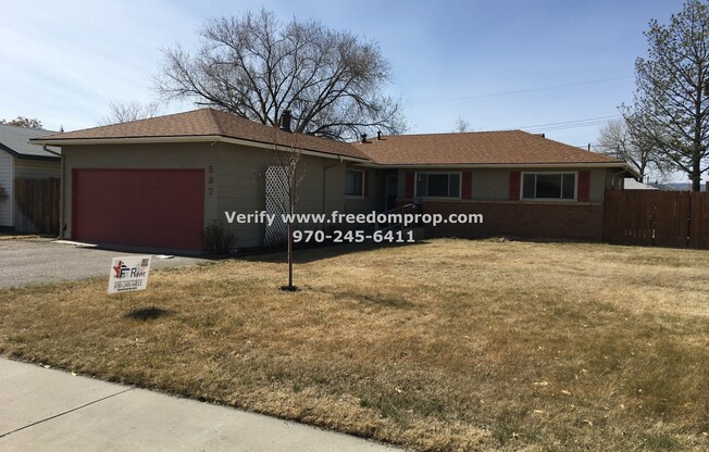 Centrally located in Grand Junction - 4 Bedroom 2 Bath House