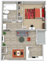 1 bed, 1 bath, 780 sqft, $1,358