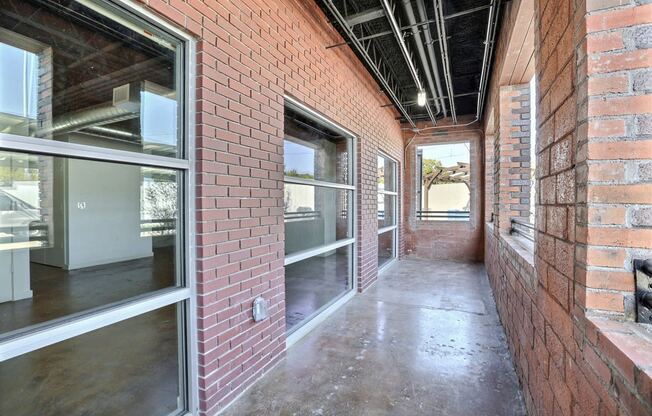 Unit 5 Patio at 3333 Elm Street Lofts in Deep Ellum, Dallas, Texas, TX