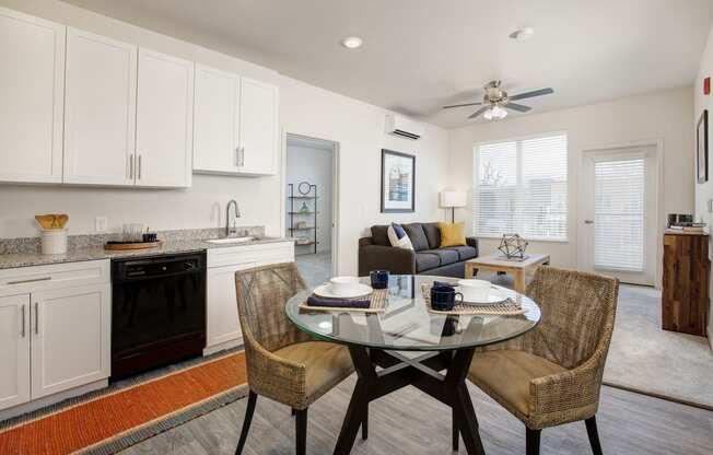 Dining and kitchen l Reno, NV l Vintage at the Crossing Apt Homes Senior Apts For Rent