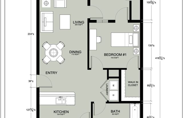1 bed, 1 bath, 765 sqft, $1,470, Unit 241