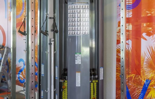 a fitness center with a treadmill and other exercise equipmentat The Julia, Arizona