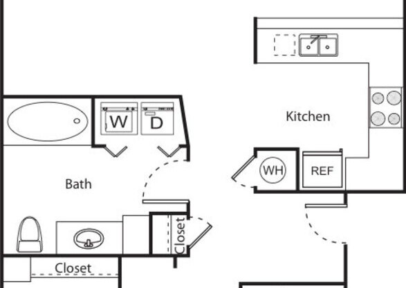 2 beds, 1 bath, 878 sqft, $1,975