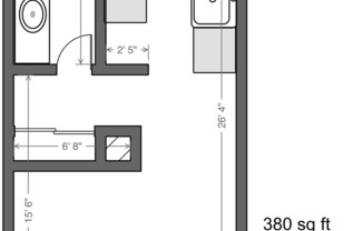 Studio, 1 bath, 550 sqft, $1,475