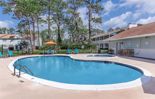 a large pool of water