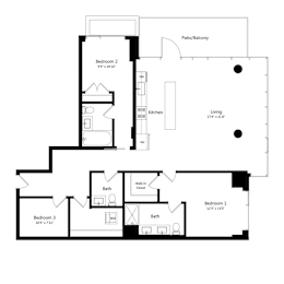 2 beds, 2.5 baths, 1,625 sqft, $6,151