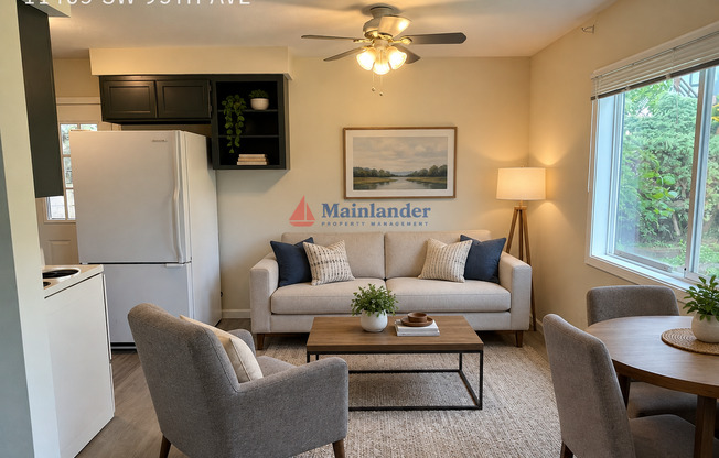 Cozy 2 Bedroom Duplex Located in a Great Location Close to Washington Square. Water/Sewer Included in Rent.