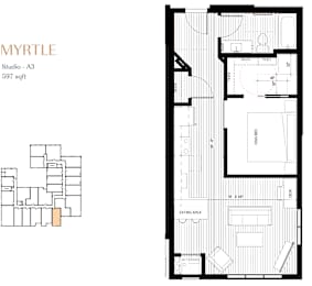 1 bed, 1 bath, 597 sqft, $1,725