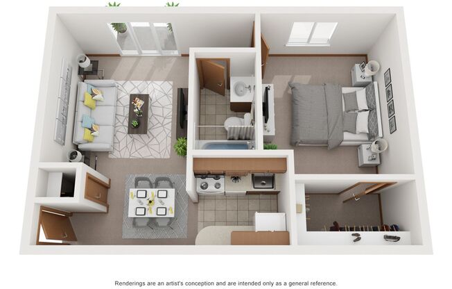 1 bed, 1 bath, 567 sqft, $935, Unit 26605B