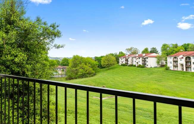 Balcony view at Chimney Top Apartments