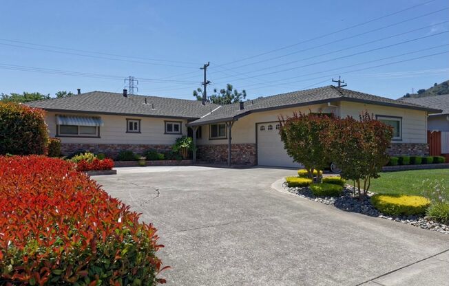 MORGAN HILL - spacious home with fenced yard and attached two car garage.