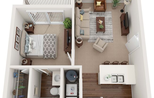 1 bed, 1 bath, 553 sqft, $999