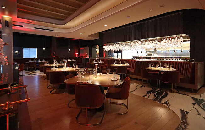 Fahrenheit Restaurant Interior in Cleveland - Residences at 55