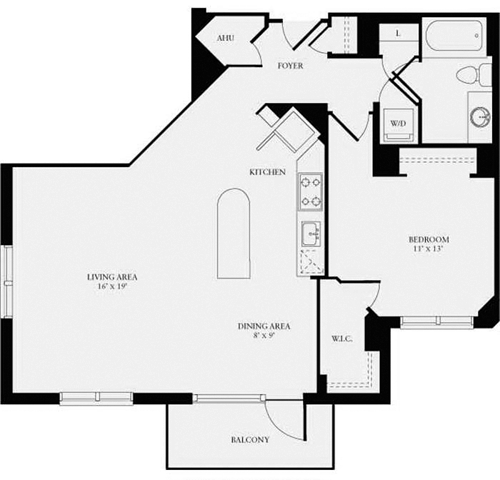 1 bed, 1 bath, 916 sqft, $2,742, Unit 1310