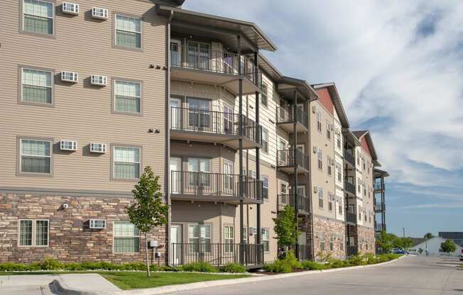 Exterior View of Cardinal Point Balconies