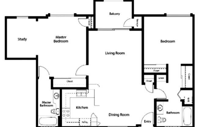 2 beds, 2 baths, 1,237 sqft, $2,949