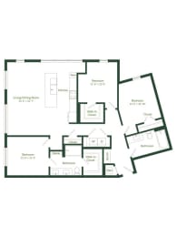 3 beds, 3 baths, 1,468 sqft, $3,480