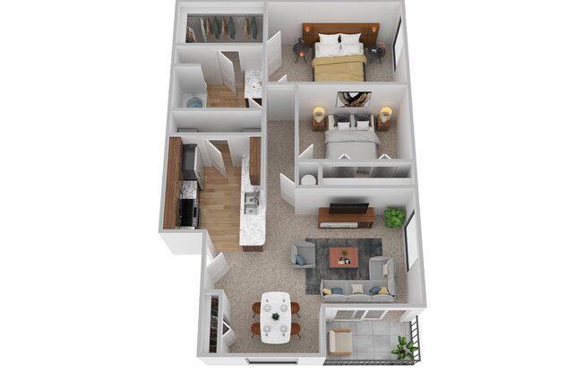 2 beds, 1 bath, 909 sqft, $1,092