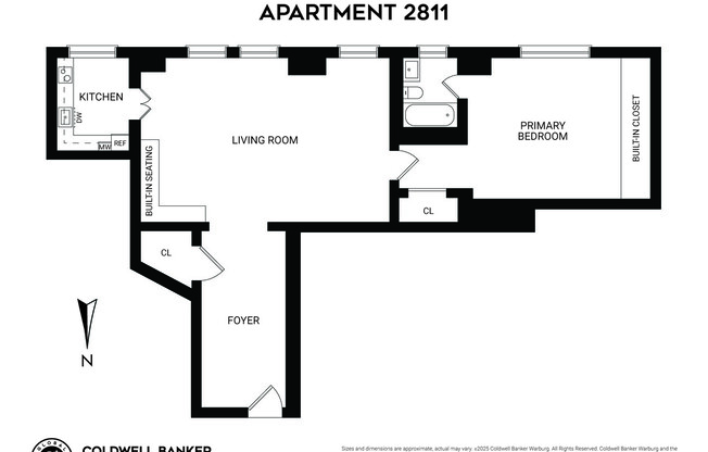 1 bed, 1 bath, 800 sqft, $12,500, Unit 2811